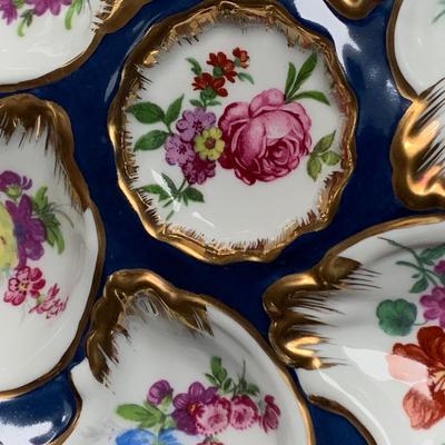 9” Limoges Decorative Seafood Dish
