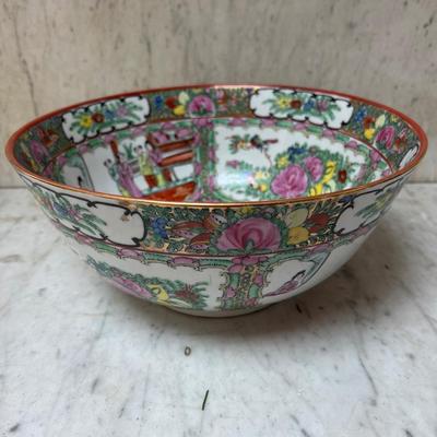 Large Very Heavy Japanese Porcelain Serving Bowl