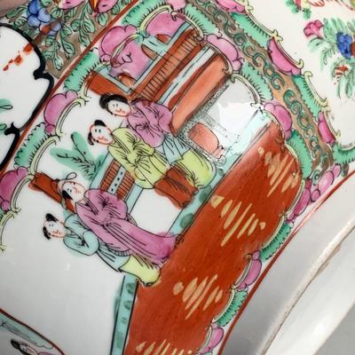 Large Very Heavy Japanese Porcelain Serving Bowl