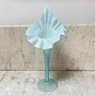 Tall Art Glass Bud Vase