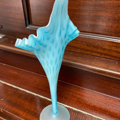 Tall Art Glass Bud Vase