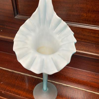 Tall Art Glass Bud Vase