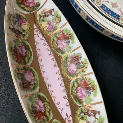 Vintage European China Pieces Lot