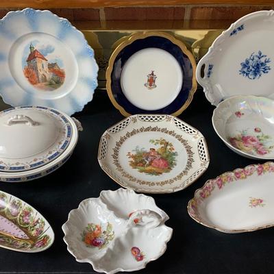 Vintage European China Pieces Lot