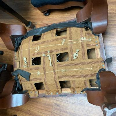 Large Antique Needle Point Foot Stool