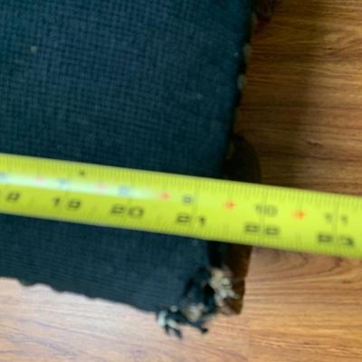 Large Antique Needle Point Foot Stool