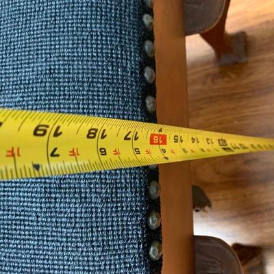 Large Antique Needle Point Foot Stool