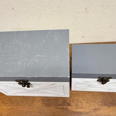 Storage Boxes Containers Heavy paper board box with lids and handles and Wood File boxes