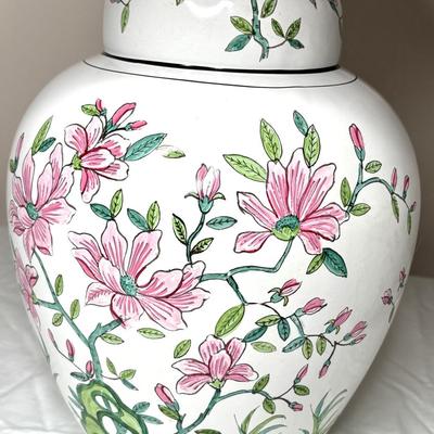 Set of 2 Matching Ceramic Flower Lamps