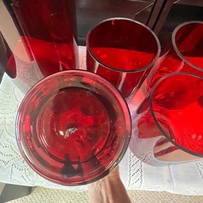 Ruby Red Glass Vases (BGB-RG)