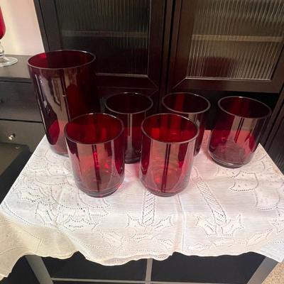 Ruby Red Glass Vases (BGB-RG)