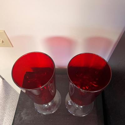 Ruby Red Glass Vases (BGB-RG)