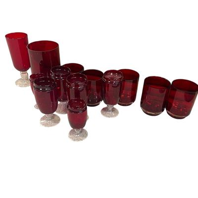 Ruby Red Glass Vases (BGB-RG)