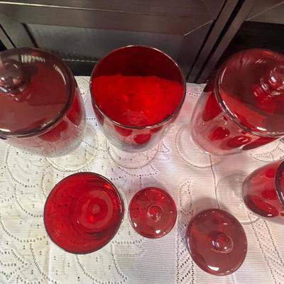 Ruby Red Glass Vases (BGB-RG)