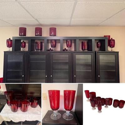 Ruby Red Glass Vases (BGB-RG)
