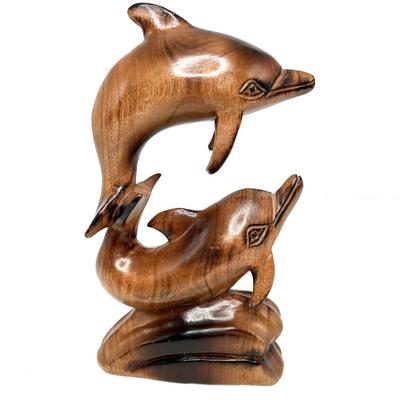 Hand Carved Wooden Dolphins 06/13