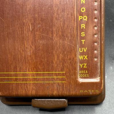 Vintage Bates List Finder Secretary Model G Phone Number