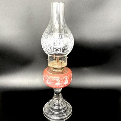 Vintage Dancing Ladies Oil Lamp