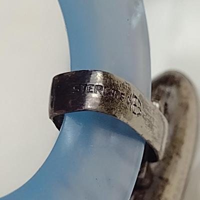 Vintage WEB Sterling Silver Baby Rattle and Teething Ring