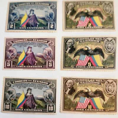 Ecuadorian Stamps Celebrating the Sesquicentenario