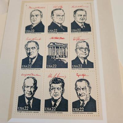 Ameripex 86 Stamp Show Presidential Stamp Collection