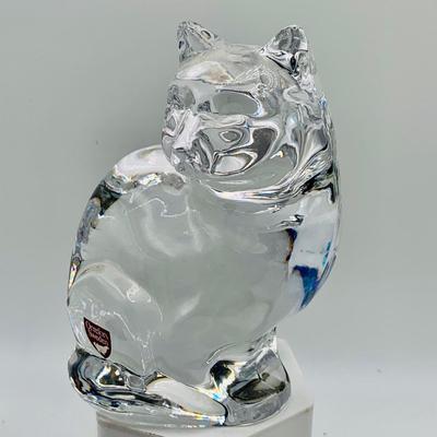 LOT 8: Collection of Glass/Crystal Figures/Paperweights by Orrefors, Fenton and More