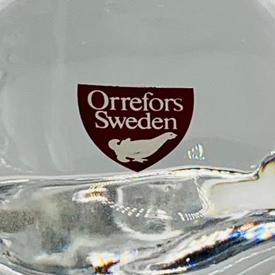 LOT 8: Collection of Glass/Crystal Figures/Paperweights by Orrefors, Fenton and More