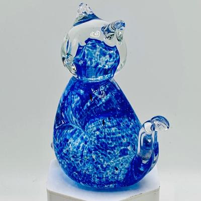 LOT 8: Collection of Glass/Crystal Figures/Paperweights by Orrefors, Fenton and More