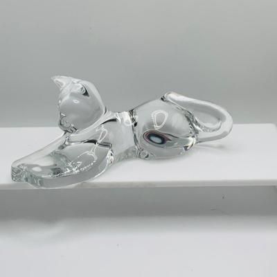 LOT 15: Assortment of Art Glass and Crystal Cat Figures