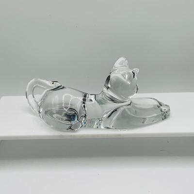 LOT 15: Assortment of Art Glass and Crystal Cat Figures