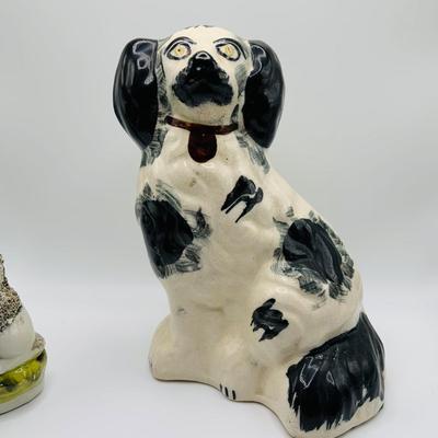 LOT 18: Vintage Staffordshire Style Dogs