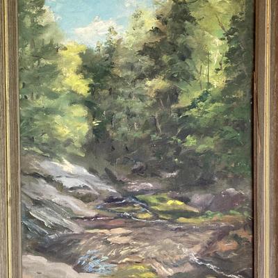 LOT 56: Framed Landscape Oil Painting