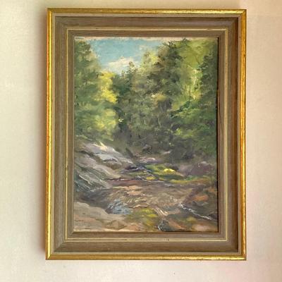 LOT 56: Framed Landscape Oil Painting