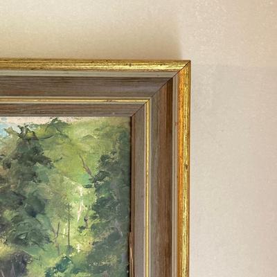 LOT 56: Framed Landscape Oil Painting