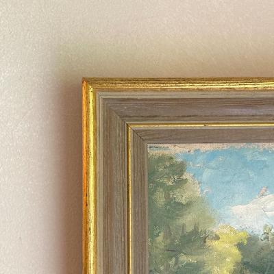 LOT 56: Framed Landscape Oil Painting