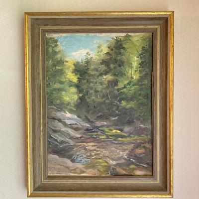LOT 56: Framed Landscape Oil Painting
