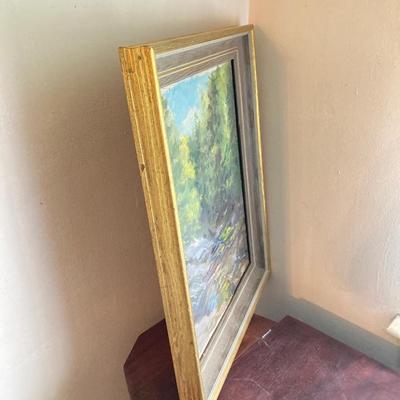 LOT 56: Framed Landscape Oil Painting