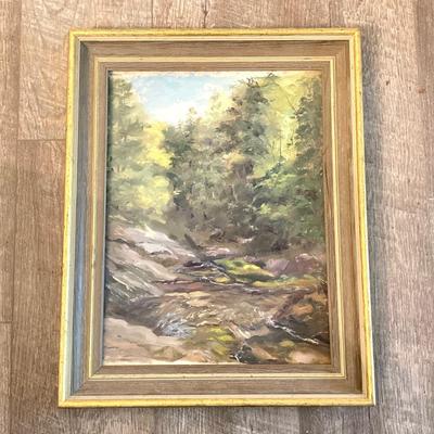 LOT 56: Framed Landscape Oil Painting