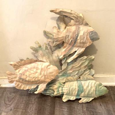 LOT 58: Three Dimensional Hanging Metal Fish Wall Art