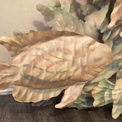 LOT 58: Three Dimensional Hanging Metal Fish Wall Art