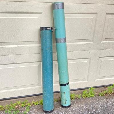 LOT 62: Fishing Rod Carrying Case and Three Fishing Rods (Eagle Claw Water Eagle, Shakespeare alpha BWS1310 and Reel 2529