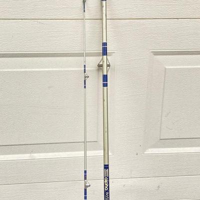 LOT 62: Fishing Rod Carrying Case and Three Fishing Rods (Eagle Claw Water Eagle, Shakespeare alpha BWS1310 and Reel 2529