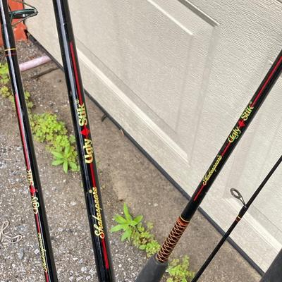 LOT 64: Collection of Four Shakespeare Ugly Stik Fishing Rods