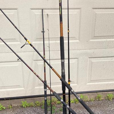 LOT 64: Collection of Four Shakespeare Ugly Stik Fishing Rods