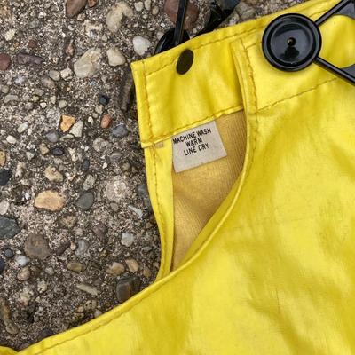 LOT 65: Fishing Gear - Wading Boots Size 10, Yellow Overalls, Cosom Flow - Troll Bait Bucket and More