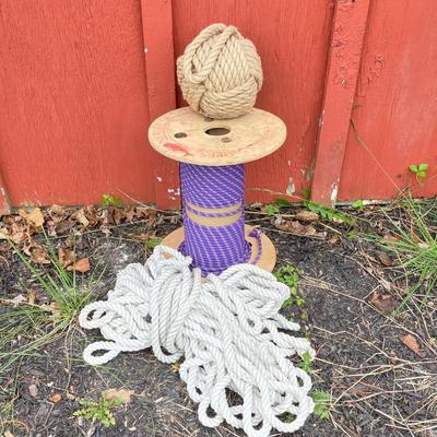 LOT 66: Badland Winches ATV Utility Winch in Original Box, New England Ropes Spool, Rope and Floating Devices