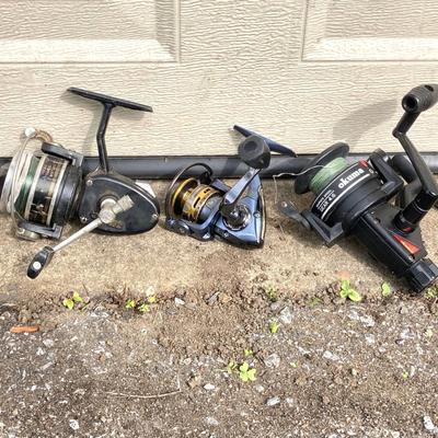 LOT 67: Collection of Fishing Reels (Garcia, Okuma, Penn, Pflueger) and More