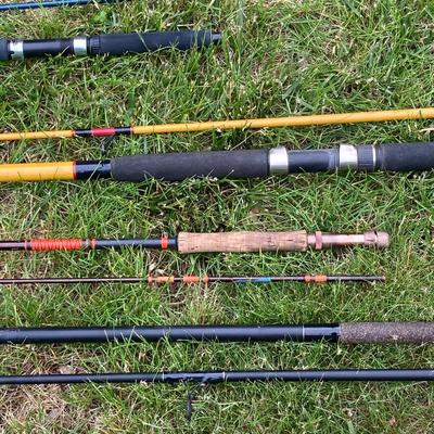 LOT 69: Collection of Fishing Rods - Olympic, Shakespeare Tiger and TICA Graphite