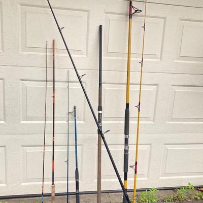 LOT 69: Collection of Fishing Rods - Olympic, Shakespeare Tiger and TICA Graphite