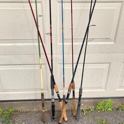 LOT 70: Large Collection of Assorted Sized Fishing Rods - Berkley, Penn, Silstar, Trimarc and More